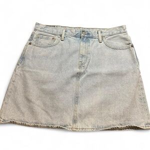 Levi's Classic Denim Mini Skirt in Light Blue